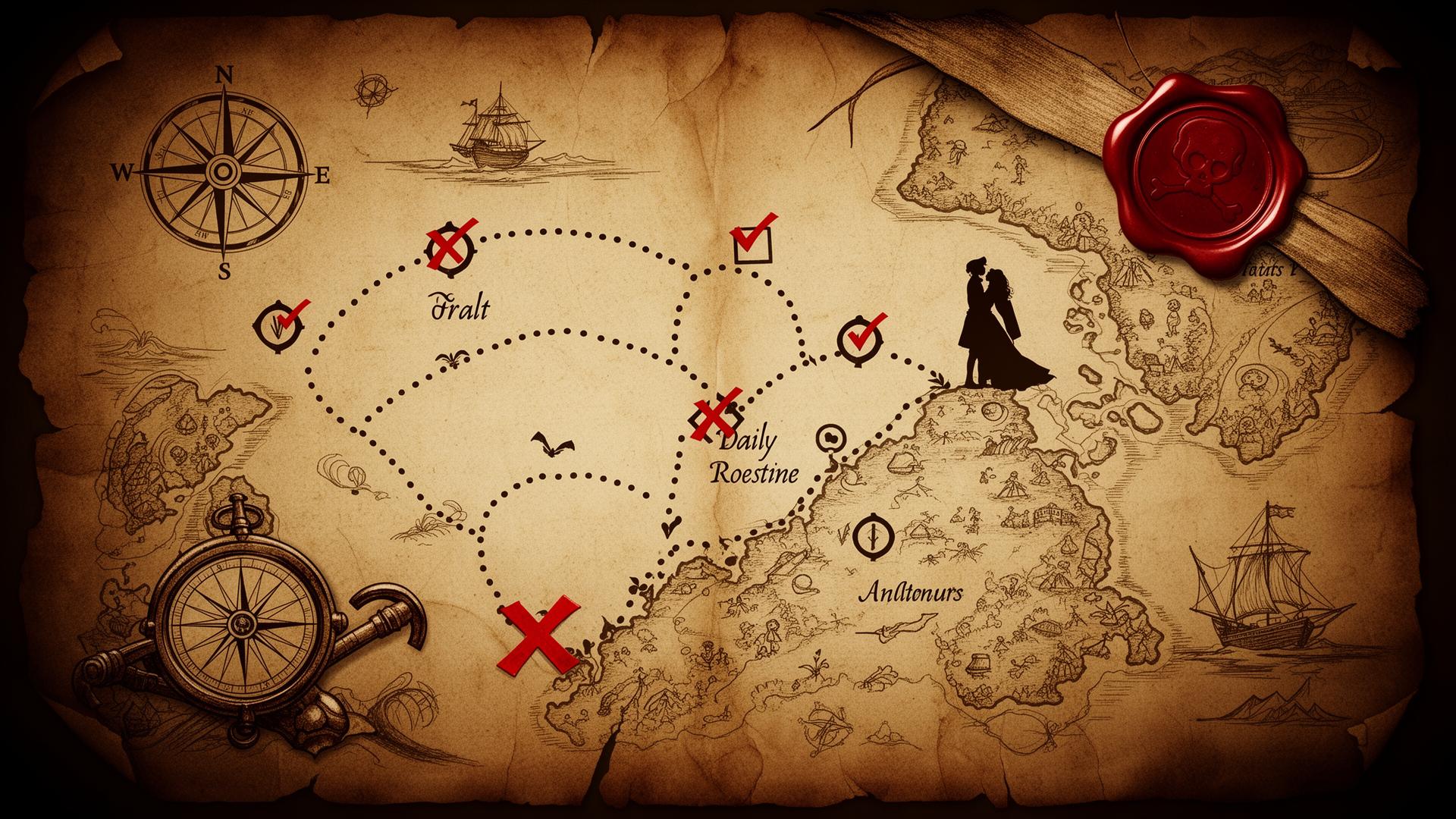 Mapa do Desafio - Ações diárias levando ao objetivo final